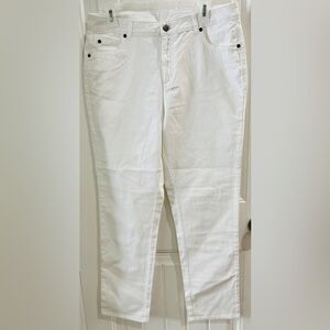 Appleseed’s White Denim Jeans, Size 10, Like New, FREE Shipping